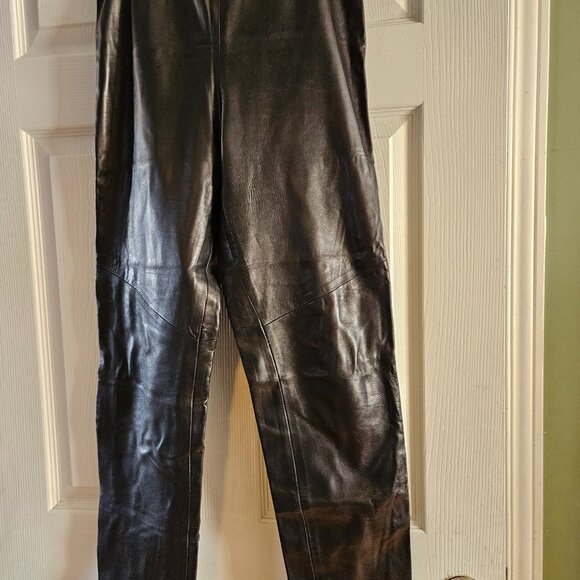 Danier Genuine Leather Pants - Made in Canada - 28" Waist / 31.5" Inseam - Picture 1 of 16